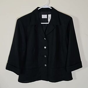 Emma James Linen Blend Cereer top Size 12